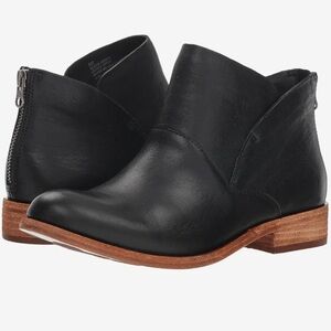 Kirk-Ease Ryser Black Leather Ankle Boots